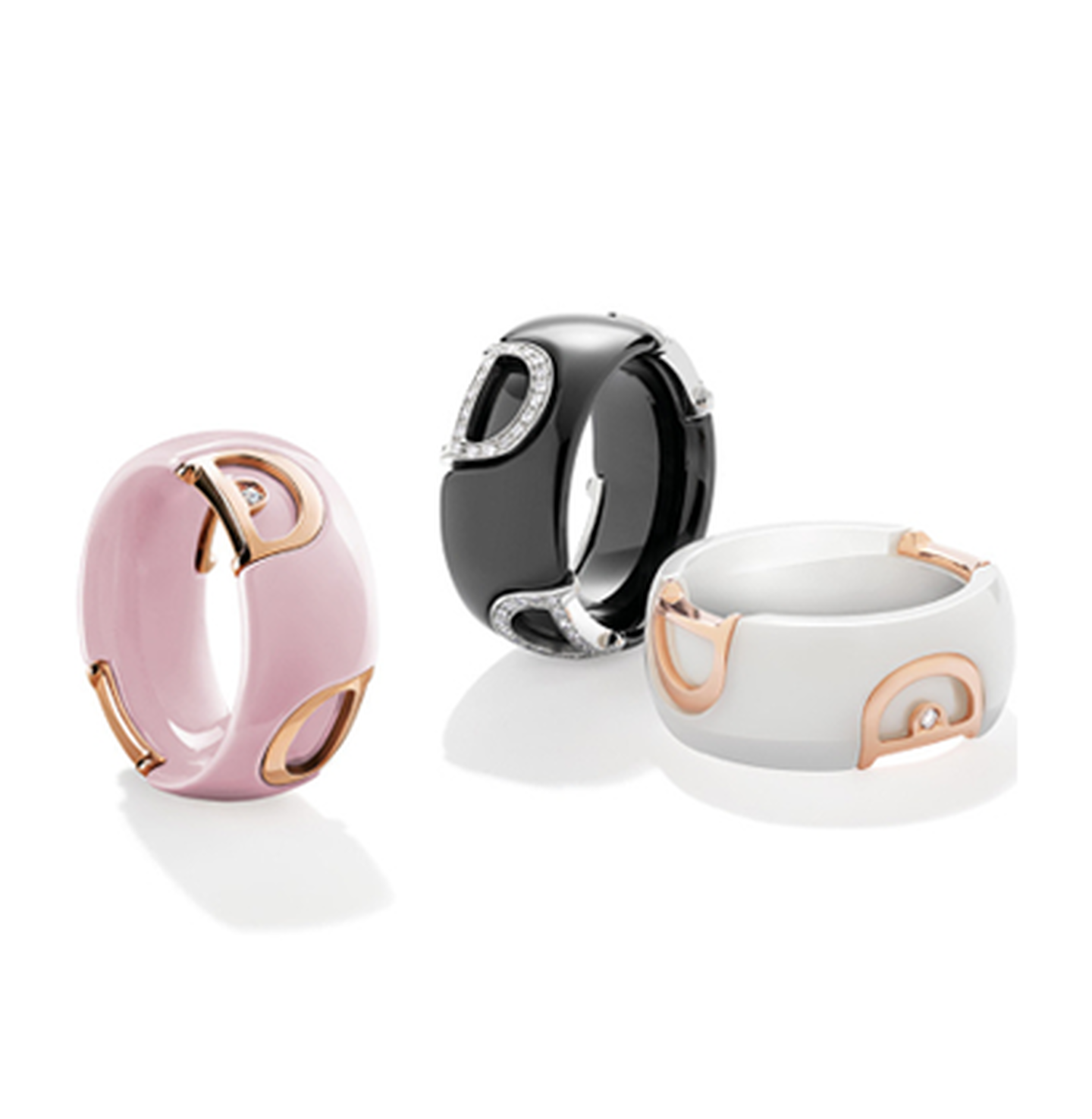 Damiani rings on a white background.